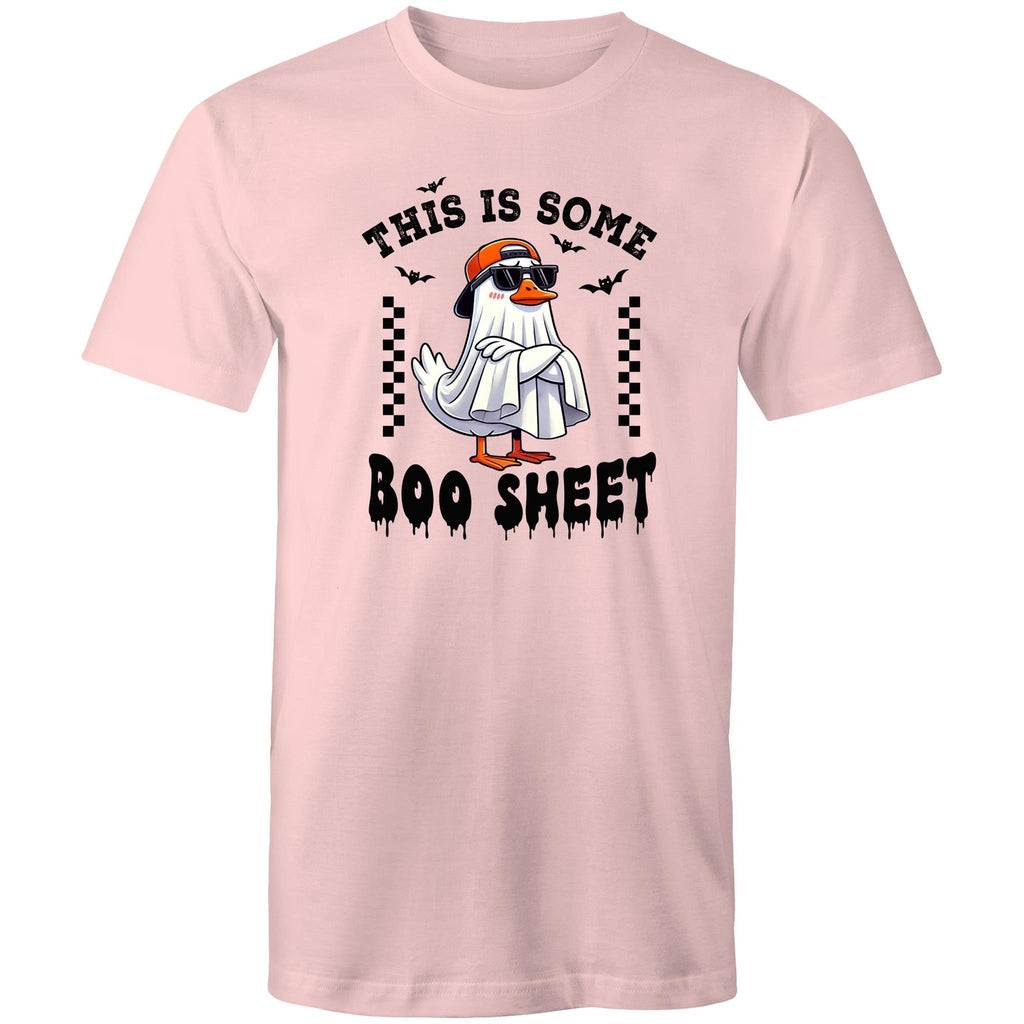 This Is Some Boo Sheet, Halloween - Mens T-Shirt Pink Mens T-shirt Halloween Printed In Australia