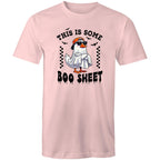 This Is Some Boo Sheet, Halloween - Mens T-Shirt Pink Mens T-shirt Halloween Printed In Australia