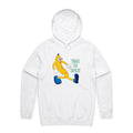 Banana, Time To Split Men's AS Colour Hoodie White Mens Hoodie Food Printed In Australia