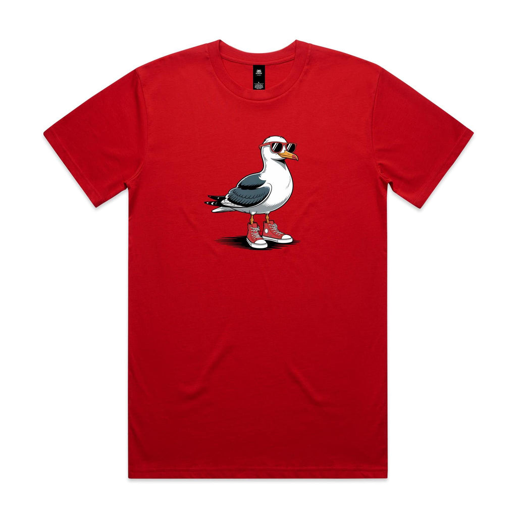 Seagull With Sunglasses And High Tops Men's AS Colour T-shirt