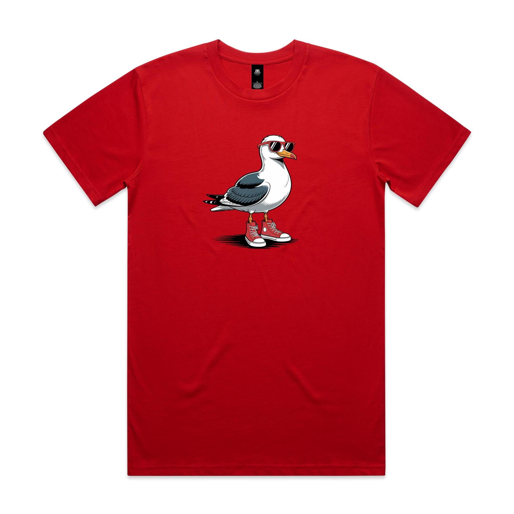 Seagull With Sunglasses And High Tops Men's AS Colour T-shirt