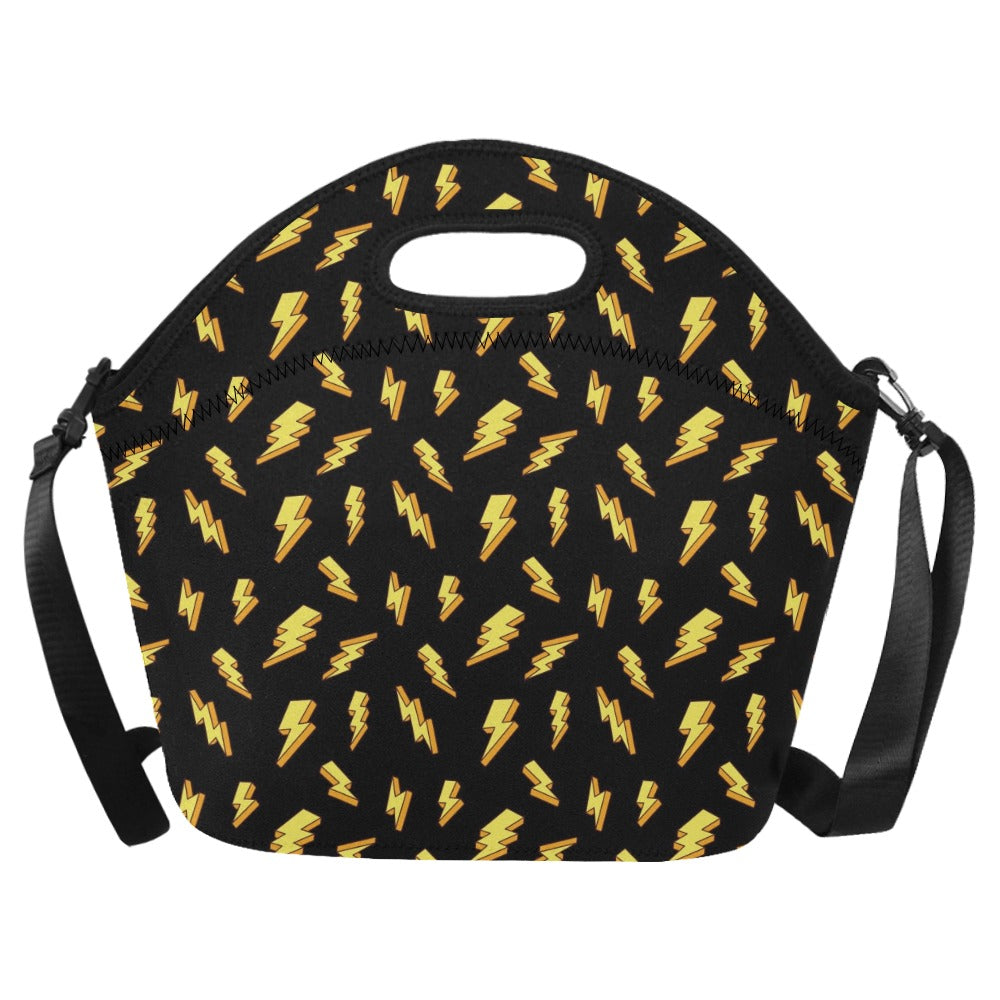 Lightning Bolts - Neoprene Lunch Bag One Size Neoprene Lunch Bag Printed Offshore