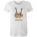 Don't Fret, Guitars - Womens T-shirt White Womens T-shirt Music Printed In Australia