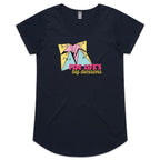 For Life's Big Decisions, Fortune Teller - Womens Scoop Neck T-Shirt Navy Womens Scoop Neck T-shirt Games Printed In Australia