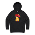 UFO, Here For The Cats Women's AS Colour Hoodie Black Womens Hoodie animal Printed In Australia Sci Fi