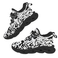Graffiti Black Women's Twisted Sole Sneakers
