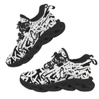 Graffiti Black Women's Twisted Sole Sneakers