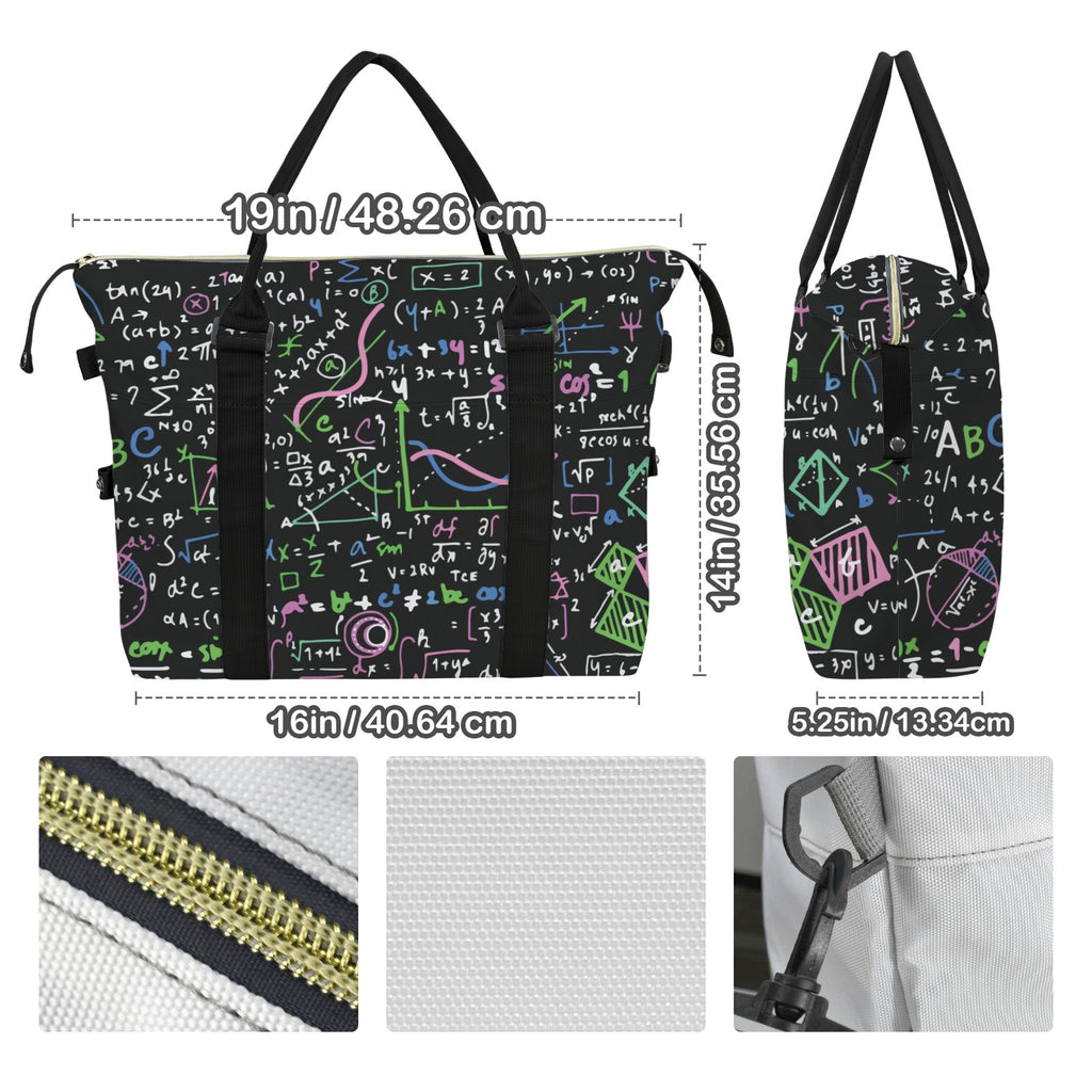 Equations In Green And Pink Duffle Bag-Simple (Model 1715) Duffle Bag-Simple (1715)