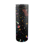 Colourful Space 20oz Tall Skinny Tumbler with Lid and Straw