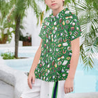 Science Love Senior Kids Hawaiian Shirt Senior Kids Hawaiian Shirt 8-15 Printed Offshore Science