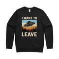 UFO I Want To Leave AS Colour Stencil Crew Sweatshirt