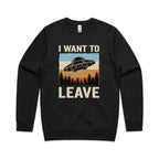 UFO I Want To Leave AS Colour Stencil Crew Sweatshirt