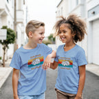 Personalised - Dice, Family Games Night - Classic Kids Crewneck T-shirt | Gildan® 5000B Light Blue Personalised Kids T-shirt customise Games Globally Fulfilled personalise