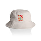 Boho Merry Christmas - Christmas AS Colour Bucket Hat Bone One Size Christmas Bucket Hat Christmas Printed In Australia