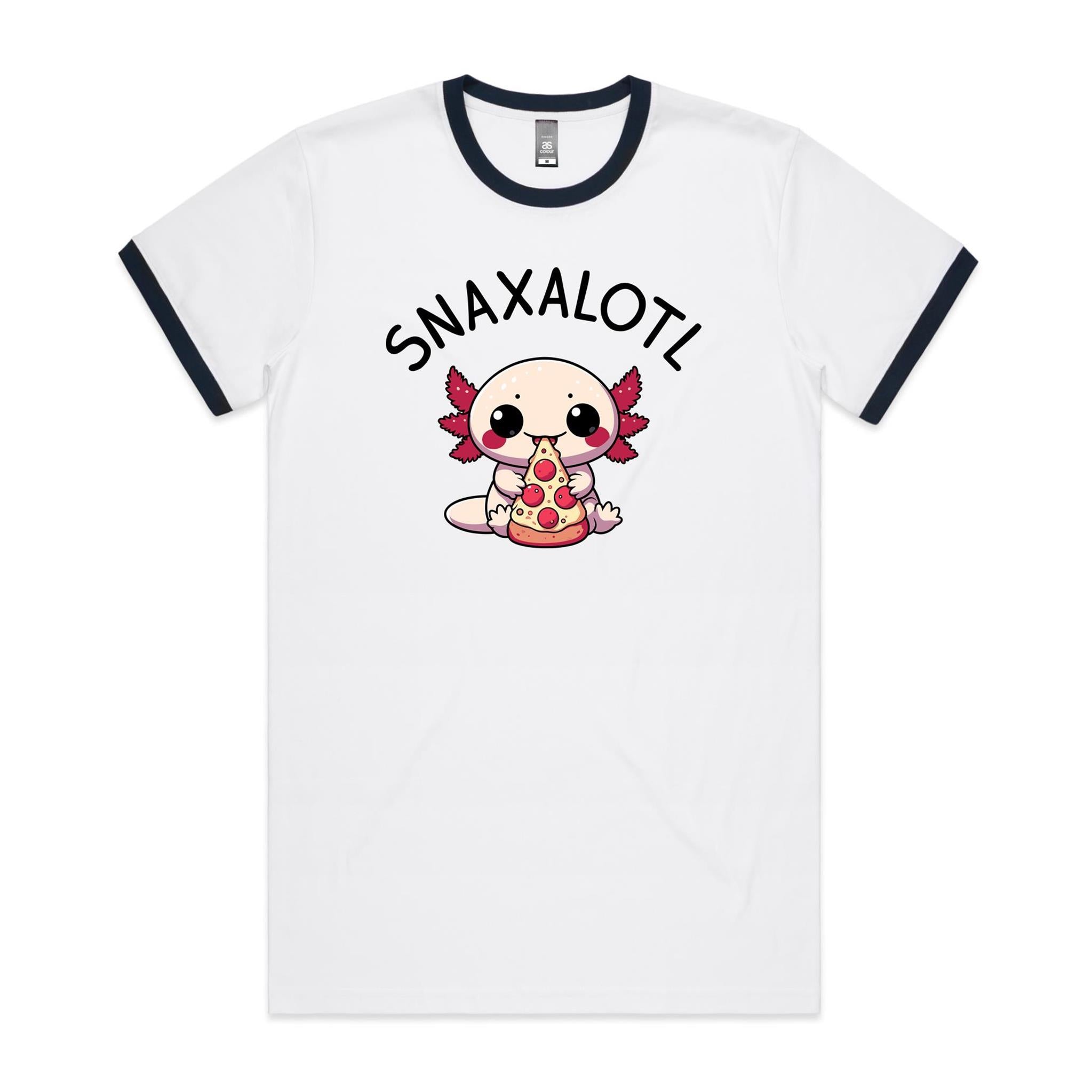 Snaxalotl, Axolotl Pizza - Staple Ringer Tee