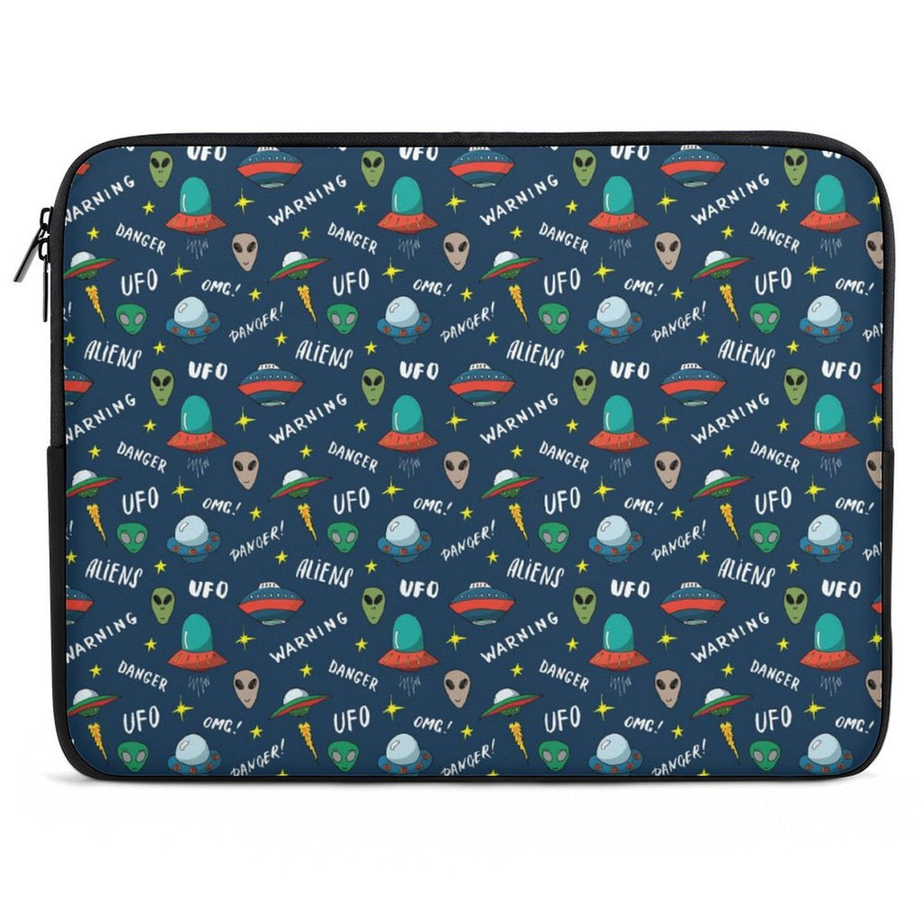 UFO's And Aliens Laptop Sleeve (Multiple Sizes) black Laptop Sleeve Printed Offshore Sci Fi