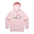 There Is Always A Solution, Science Lab Women's AS Colour Hoodie Pink Womens Hoodie Printed In Australia Science
