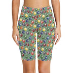 Pool Balls - Women's Bike Shorts With Side Pockets Women's Bike Shorts Games Printed Offshore