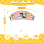 Cute Honey Bee Kids Safe Round Corner Umbrella Kids Safe Round Corner Umbrella animal Printed Offshore