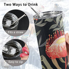 Australian Waratah Flower - 20oz Tall Skinny Tumbler with Lid and Straw