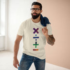 Math Symbols - Men's Staple Tee Natural Mens Premium T-Shirt Maths Printed in AU and US