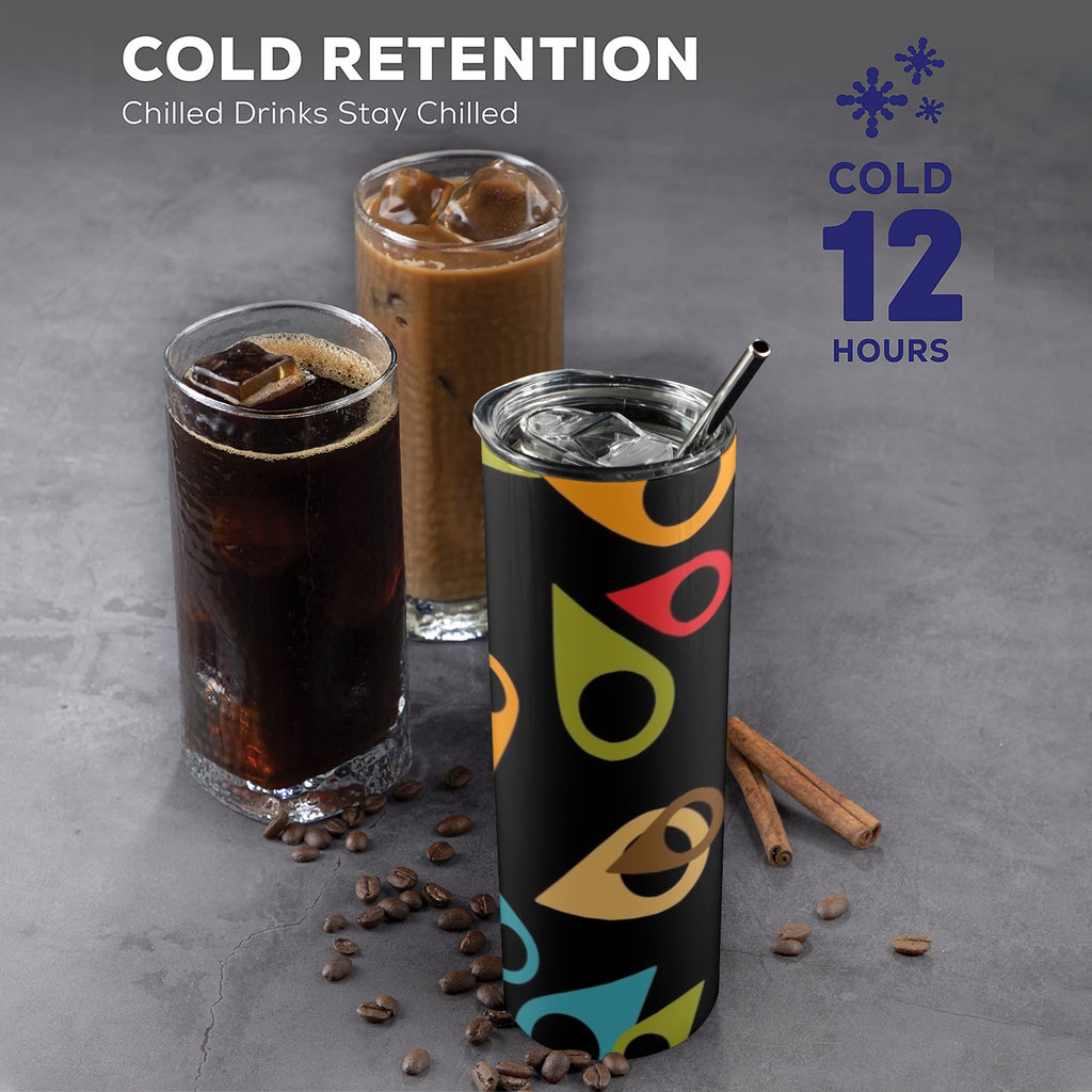 Where Am I 20oz Tall Skinny Tumbler with Lid and Straw