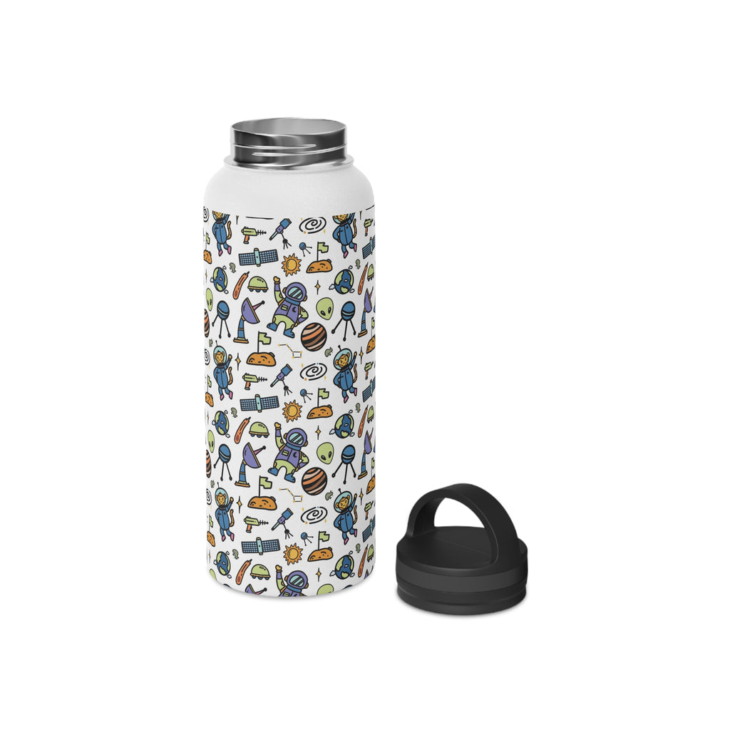 All About Space Stainless Steel Water Bottle, Handle Lid Stainless Steel Water Bottle With Handle Lid Globally Fulfilled Space