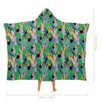 Bright Toucan Kids Hooded Blanket 100cm x 130cm Kids Hooded Blanket animal Printed Offshore