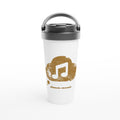 Dream Music White 15oz Stainless Steel Travel Mug Default Title Travel Mug Globally Fulfilled Music