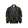 Fun Lightning Kids Bomber Jacket XL Kids Bomber Jacket comic Printed Offshore