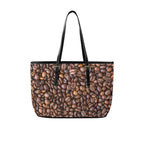 Coffee Beans - Leather Tote Bag-Large