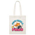 Let's Take A Paws, Kittens Parcel Canvas Tote Bag Default Title Small Tote Bag animal Printed In Australia