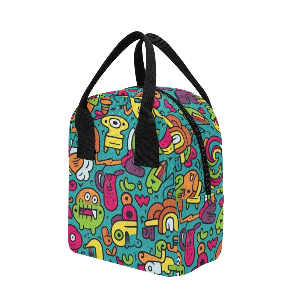 Crazy Characters - Zipper Lunch Bag Zipper Lunch Bag Printed Offshore