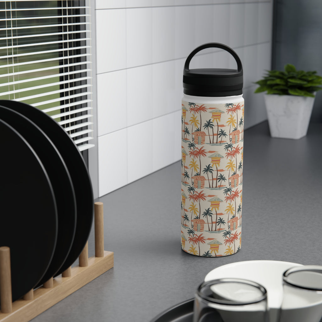 Beach Shack Stainless Steel Water Bottle, Handle Lid Stainless Steel Water Bottle With Handle Lid Globally Fulfilled Surf