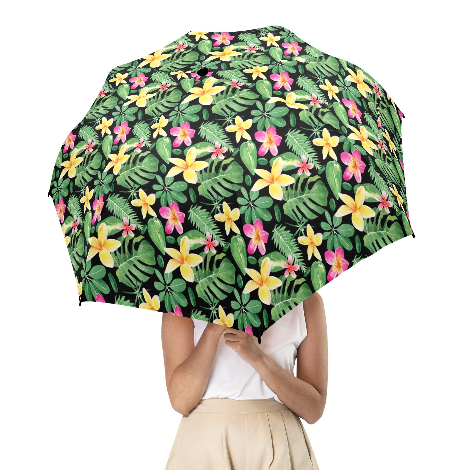 Frangipani - Semi-Automatic Foldable Umbrella (Model U12) Semi-Automatic Foldable Umbrella (U12)