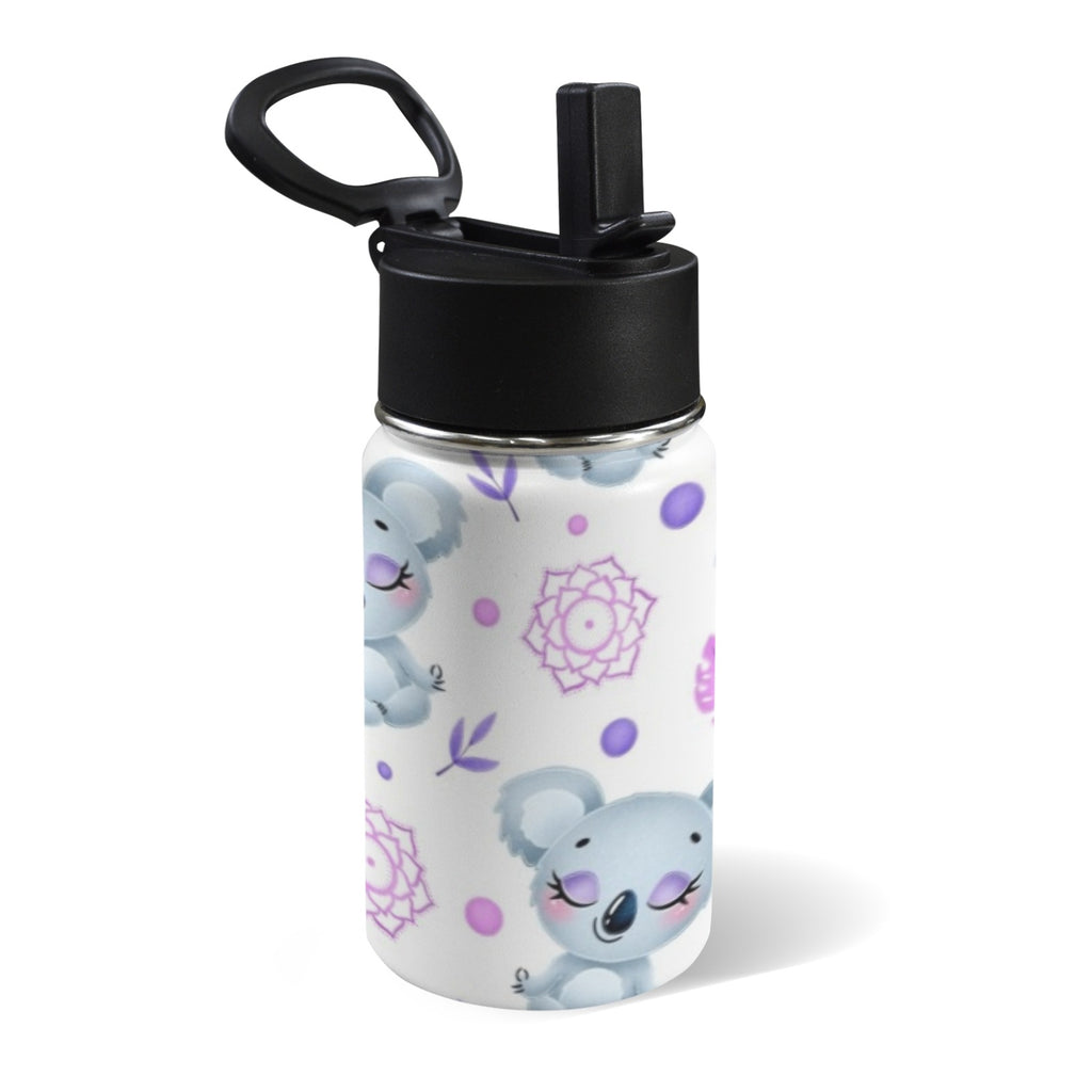Zen Koala 12oz Kids Water Bottle with Straw Lid