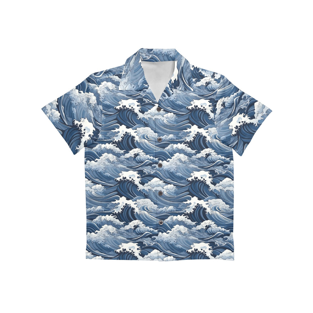 Japanese Waves Junior Kids Hawaiian Shirt