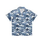 Japanese Waves Junior Kids Hawaiian Shirt