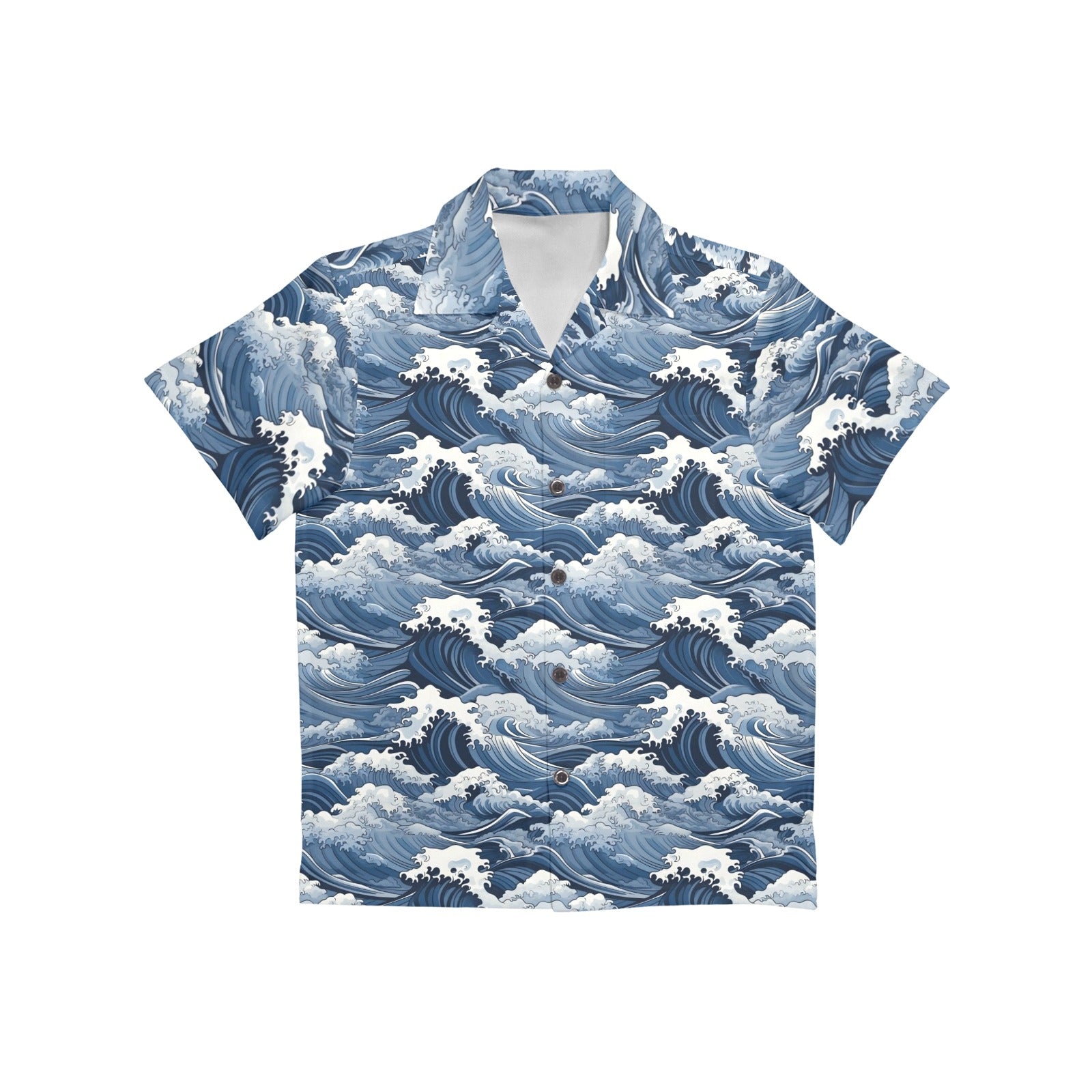 Japanese Waves Junior Kids Hawaiian Shirt