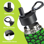 Aliens 12oz Kids Water Bottle with Straw Lid