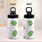 Dinosaur Fairy - Kids Water Bottle with Chug Lid (12 oz)
