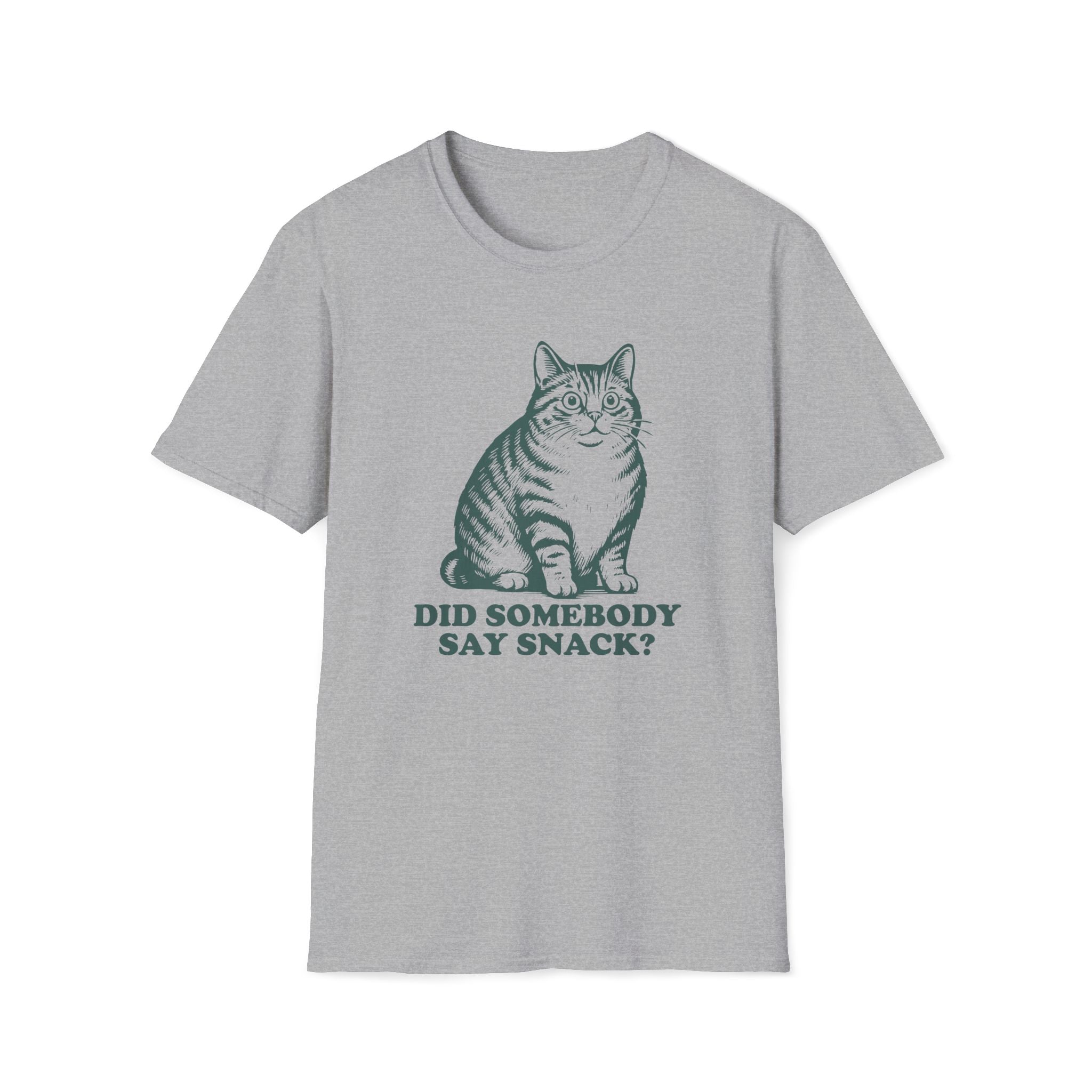 Cat, Did Somebody Say Snack - Unisex Softstyle T-Shirt