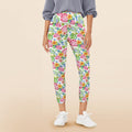 Bright Painted Tropical Women's High Waist Pockets Yoga Leggings