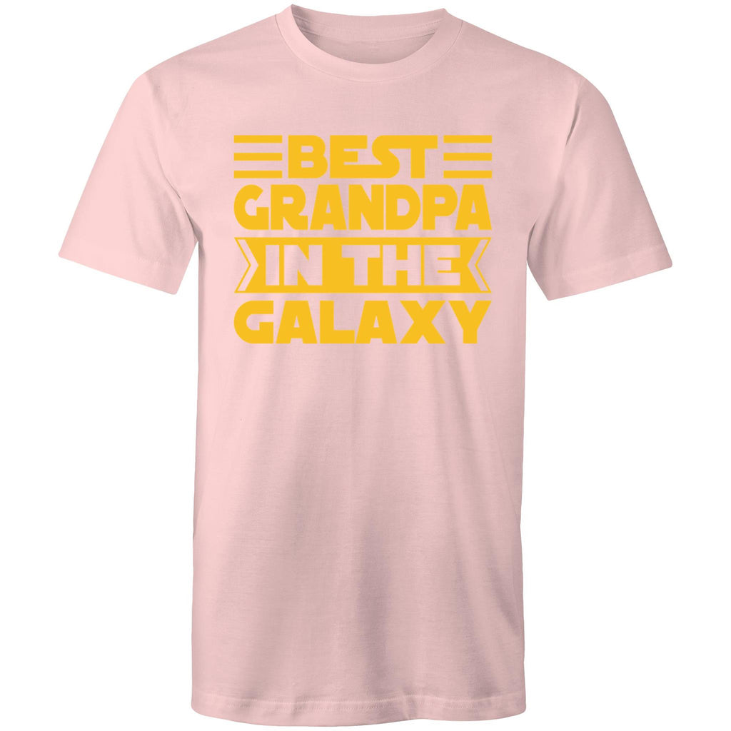 Best Grandpa In The Galaxy - Mens T-Shirt Pink Mens T-shirt Dad Printed In Australia