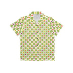 Flower Check Junior Kids Hawaiian Shirt
