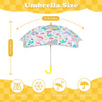 Mermaid World Kids Safe Round Corner Umbrella