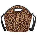 Leopard Print Neoprene Lunch Bag One Size Neoprene Lunch Bag animal Printed Offshore