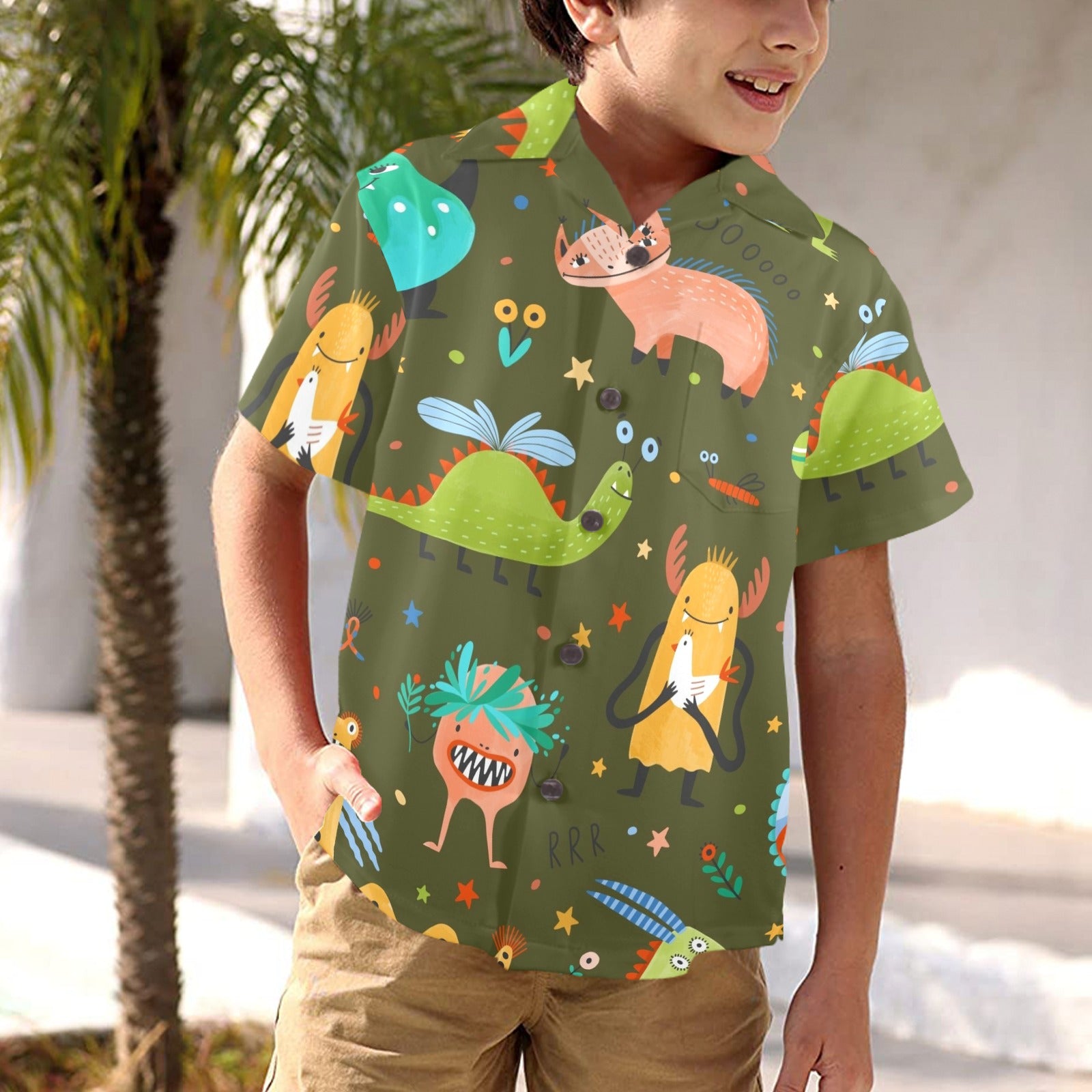 Monsters - Junior Kids Hawaiian Shirt