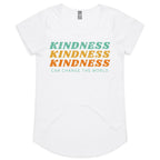 Kindness Can Change The World - Womens Scoop Neck T-Shirt White Womens Scoop Neck T-shirt Kindness Printed In Australia