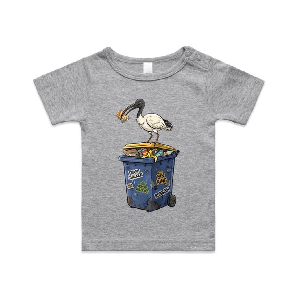 Bin Chicken Australian Ibis AS Colour Baby T-shirt